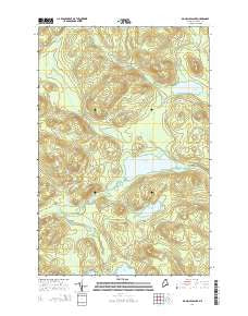 Big Machias Lake Maine Current topographic map, 1:24000 scale, 7.5 X 7.5 Minute, Year 2014