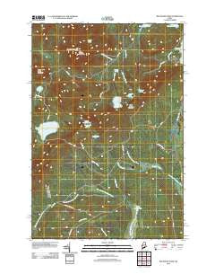Big Moose Pond Maine Historical topographic map, 1:24000 scale, 7.5 X 7.5 Minute, Year 2011