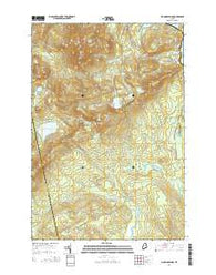 Big Moose Pond Maine Current topographic map, 1:24000 scale, 7.5 X 7.5 Minute, Year 2014