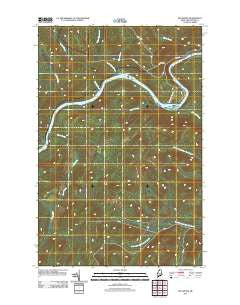 Big Rapids Maine Historical topographic map, 1:24000 scale, 7.5 X 7.5 Minute, Year 2011