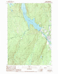 Bingham Maine Historical topographic map, 1:24000 scale, 7.5 X 7.5 Minute, Year 1989