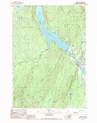 Bingham Maine Historical topographic map, 1:24000 scale, 7.5 X 7.5 Minute, Year 1989