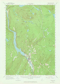 Bingham Maine Historical topographic map, 1:62500 scale, 15 X 15 Minute, Year 1956