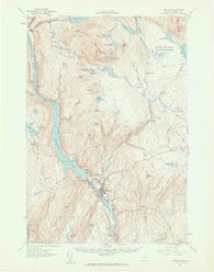 Bingham Maine Historical topographic map, 1:62500 scale, 15 X 15 Minute, Year 1956