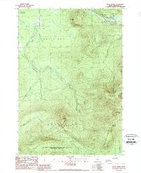 Black Nubble Maine Historical topographic map, 1:24000 scale, 7.5 X 7.5 Minute, Year 1989