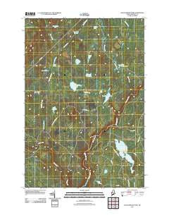 Black Brook Pond Maine Historical topographic map, 1:24000 scale, 7.5 X 7.5 Minute, Year 2011