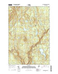 Black Brook Pond Maine Current topographic map, 1:24000 scale, 7.5 X 7.5 Minute, Year 2014