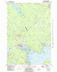 Blue Hill Maine Historical topographic map, 1:24000 scale, 7.5 X 7.5 Minute, Year 1981