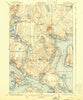 Blue Hill Maine Historical topographic map, 1:62500 scale, 15 X 15 Minute, Year 1904