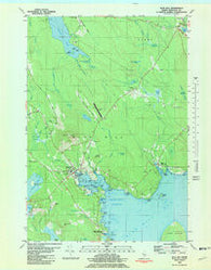 Blue Hill Maine Historical topographic map, 1:24000 scale, 7.5 X 7.5 Minute, Year 1981