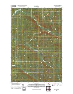 Blue Brook Maine Historical topographic map, 1:24000 scale, 7.5 X 7.5 Minute, Year 2011