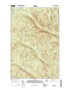 Blue Brook Maine Current topographic map, 1:24000 scale, 7.5 X 7.5 Minute, Year 2014