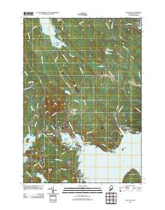 Blue Hill Maine Historical topographic map, 1:24000 scale, 7.5 X 7.5 Minute, Year 2011