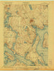Bluehill Maine Historical topographic map, 1:62500 scale, 15 X 15 Minute, Year 1904