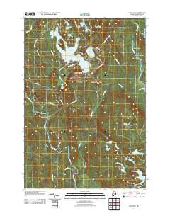 Bog Lake Maine Historical topographic map, 1:24000 scale, 7.5 X 7.5 Minute, Year 2011