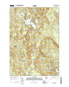 Bog Lake Maine Current topographic map, 1:24000 scale, 7.5 X 7.5 Minute, Year 2014