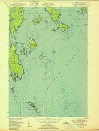 Bois Bubert Maine Historical topographic map, 1:24000 scale, 7.5 X 7.5 Minute, Year 1950