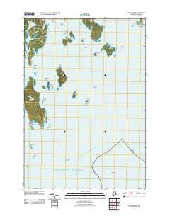 Bois Bubert Maine Historical topographic map, 1:24000 scale, 7.5 X 7.5 Minute, Year 2011