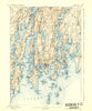 Boothbay Maine Historical topographic map, 1:62500 scale, 15 X 15 Minute, Year 1893