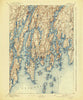 Boothbay Maine Historical topographic map, 1:62500 scale, 15 X 15 Minute, Year 1893