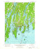 Boothbay Maine Historical topographic map, 1:62500 scale, 15 X 15 Minute, Year 1957