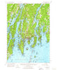 Boothbay Maine Historical topographic map, 1:62500 scale, 15 X 15 Minute, Year 1957