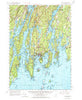 Boothbay Maine Historical topographic map, 1:62500 scale, 15 X 15 Minute, Year 1957