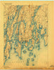Boothbay Maine Historical topographic map, 1:62500 scale, 15 X 15 Minute, Year 1893