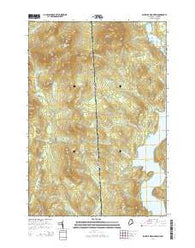Bosebuck Mountain Maine Current topographic map, 1:24000 scale, 7.5 X 7.5 Minute, Year 2014