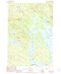 Bottle Lake Maine Historical topographic map, 1:24000 scale, 7.5 X 7.5 Minute, Year 1988