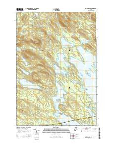 Bottle Lake Maine Current topographic map, 1:24000 scale, 7.5 X 7.5 Minute, Year 2014