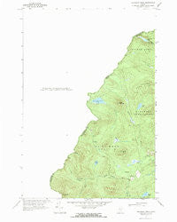 Boundary Pond Maine Historical topographic map, 1:24000 scale, 7.5 X 7.5 Minute, Year 1970