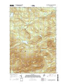 Boundary Bald Mountain Maine Current topographic map, 1:24000 scale, 7.5 X 7.5 Minute, Year 2014