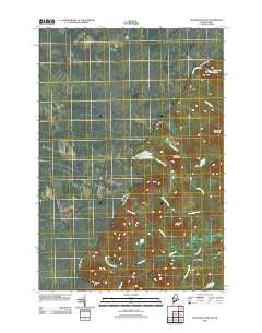 Boundary Pond Maine Historical topographic map, 1:24000 scale, 7.5 X 7.5 Minute, Year 2011