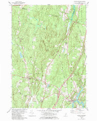Bowdoinham Maine Historical topographic map, 1:24000 scale, 7.5 X 7.5 Minute, Year 1980