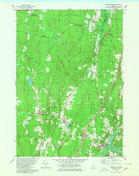 Bowdoinham Maine Historical topographic map, 1:24000 scale, 7.5 X 7.5 Minute, Year 1980