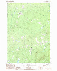 Bowers Mountain Maine Historical topographic map, 1:24000 scale, 7.5 X 7.5 Minute, Year 1988