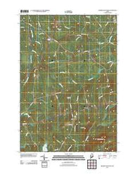 Bowers Mountain Maine Historical topographic map, 1:24000 scale, 7.5 X 7.5 Minute, Year 2011