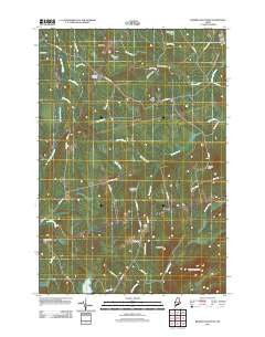 Bowers Mountain Maine Historical topographic map, 1:24000 scale, 7.5 X 7.5 Minute, Year 2011