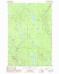 Bowlin Brook Maine Historical topographic map, 1:24000 scale, 7.5 X 7.5 Minute, Year 1986