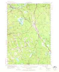 Boyd Lake Maine Historical topographic map, 1:62500 scale, 15 X 15 Minute, Year 1955