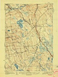 Boyd Lake Maine Historical topographic map, 1:62500 scale, 15 X 15 Minute, Year 1933
