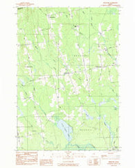 Bradford Maine Historical topographic map, 1:24000 scale, 7.5 X 7.5 Minute, Year 1983