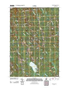 Bradford Maine Historical topographic map, 1:24000 scale, 7.5 X 7.5 Minute, Year 2011