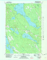 Branch Lake Maine Historical topographic map, 1:24000 scale, 7.5 X 7.5 Minute, Year 1981
