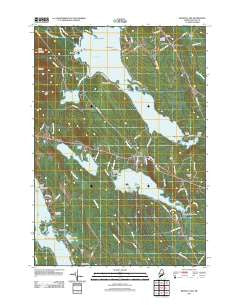 Branch Lake Maine Historical topographic map, 1:24000 scale, 7.5 X 7.5 Minute, Year 2011