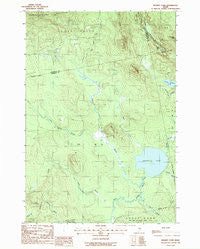 Brandy Pond Maine Historical topographic map, 1:24000 scale, 7.5 X 7.5 Minute, Year 1988