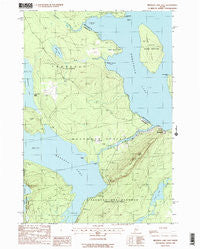 Brassua Lake East Maine Historical topographic map, 1:24000 scale, 7.5 X 7.5 Minute, Year 1988