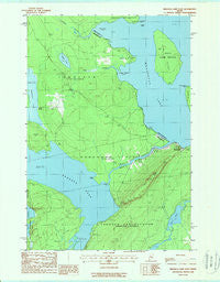Brassua Lake East Maine Historical topographic map, 1:24000 scale, 7.5 X 7.5 Minute, Year 1988