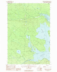 Brassua Lake West Maine Historical topographic map, 1:24000 scale, 7.5 X 7.5 Minute, Year 1988